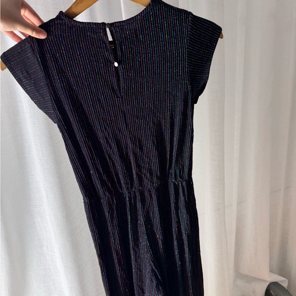 Zara Black Dress with Subtle Stripes - Picture 4 of 4